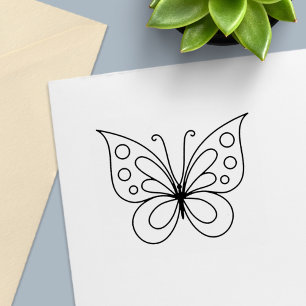 Beautiful Butterfly Self-inking Stamp