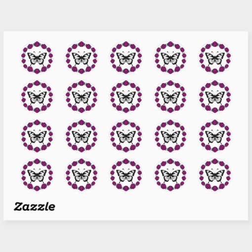 Beautiful butterfly stickers | Zazzle