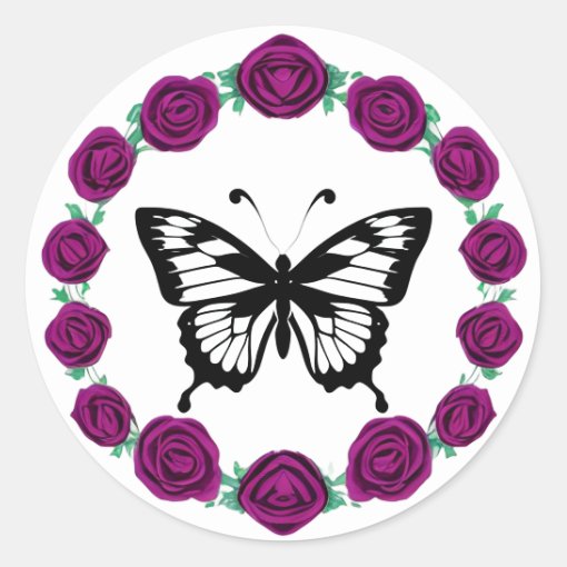 Beautiful butterfly stickers | Zazzle