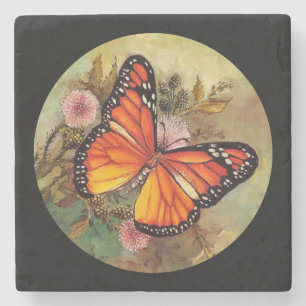 Beautiful Butterfly Stone Coaster