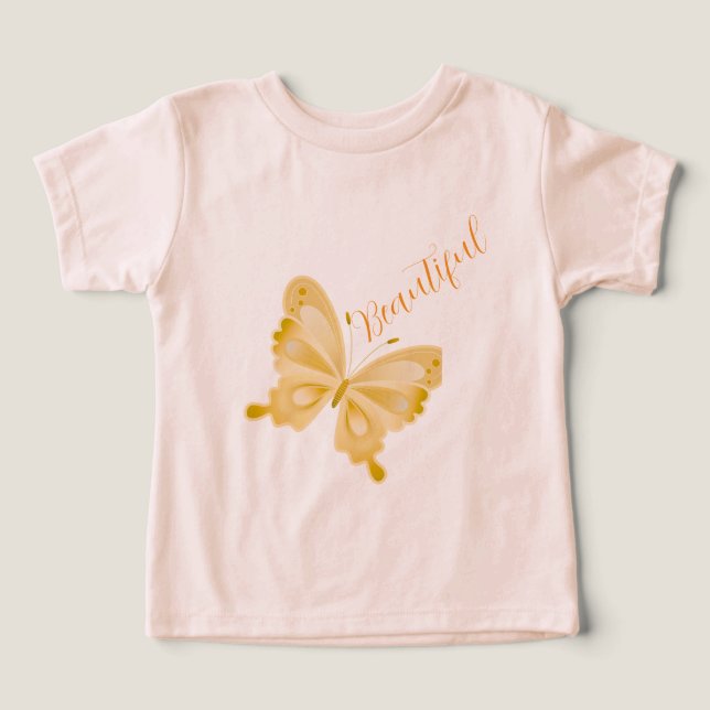 Beautiful Butterfly Toddler T-shirt (Design Front)