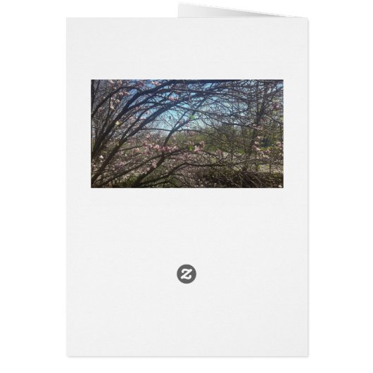 Beautiful Butterfly Wind chime in Trees Blank Card (Back)