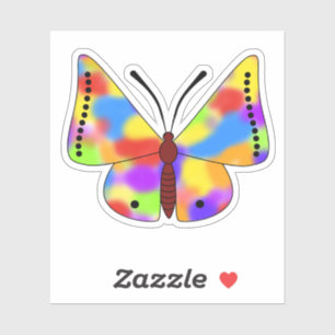Beautiful Butterfly with rainbow wings Sticker