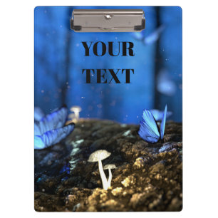 Beautiful Butterflys in Fantasy Forest Clipboard