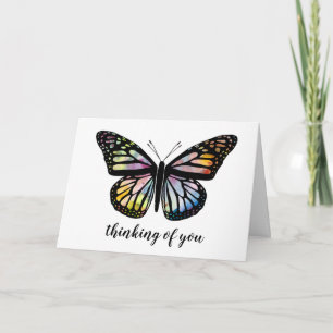 Beautiful Butterly CUSTOM Sympathy Condolences Card