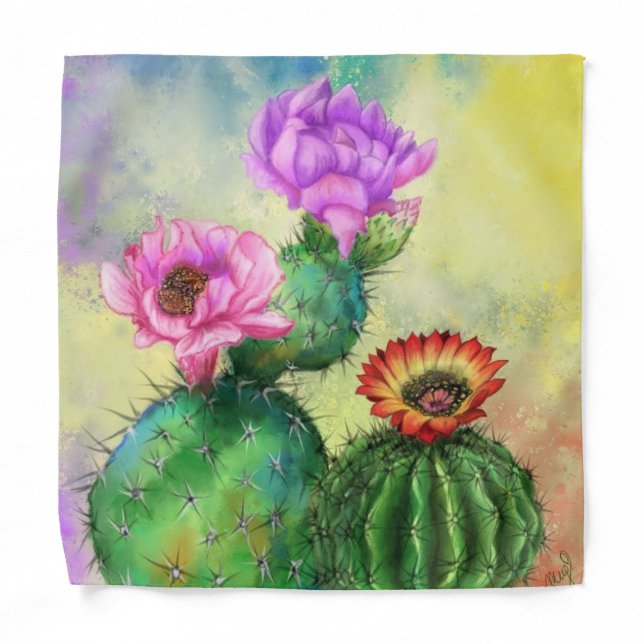 Beautiful Cactus Bandana (Front)