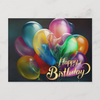 Beautiful Cake Happy Birthday Gifts Love Postcard by nonstopshop at Zazzle