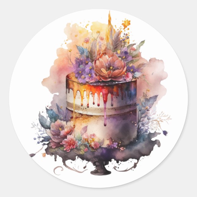 Beautiful Cake Stickers (Front)