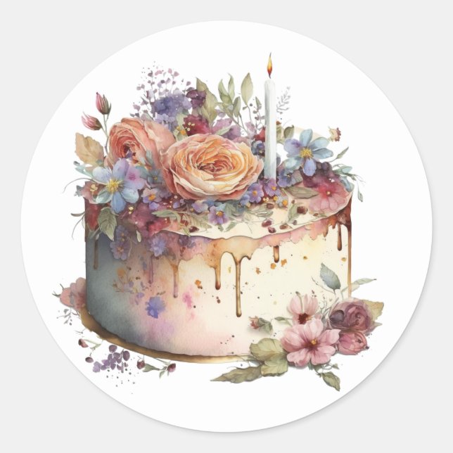 Beautiful Cake Stickers (Front)