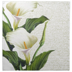 Beautiful Calla Lilies Cloth Napkin
