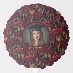 Beautiful Calla Lilies Wildflower Mom Graduation Balloon