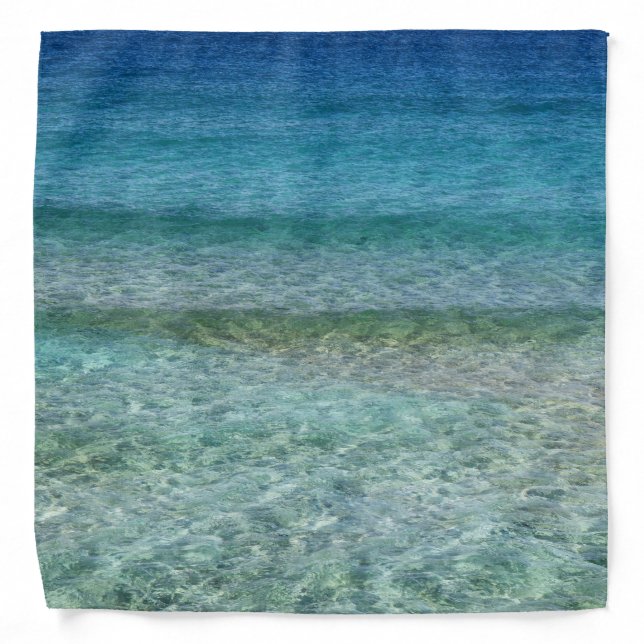 Beautiful Calm Caribbean Sea  Bandana (Front)