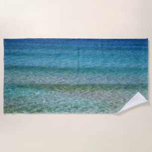 Beautiful Calm Caribbean Sea  Beach Towel