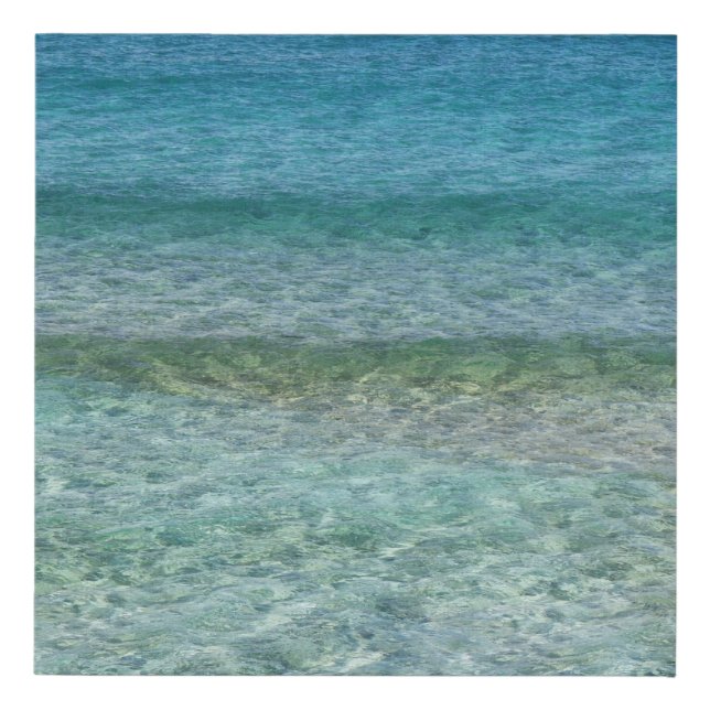 Beautiful Calm Caribbean Sea  Faux Canvas Print (Front)