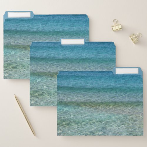 Beautiful Calm Caribbean Sea  File Folder