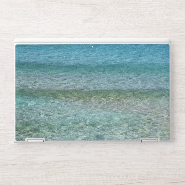 Beautiful Calm Caribbean Sea  HP Laptop Skin (Front)