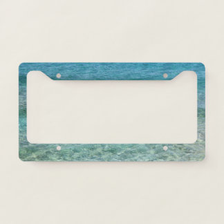Beautiful Calm Caribbean Sea License Plate Frame