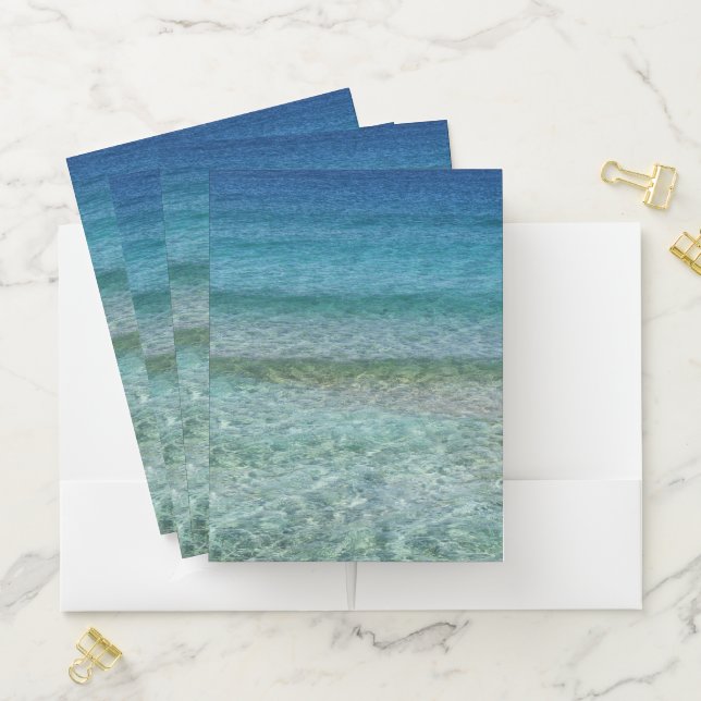 Beautiful Calm Caribbean Sea  Pocket Folder (In Situ)
