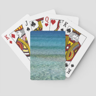Beautiful Calm Caribbean Sea Poker Cards