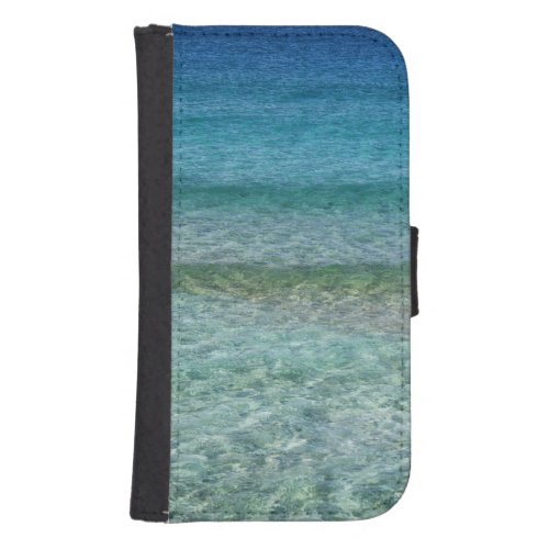 Beautiful Calm Caribbean Sea  Galaxy S4 Wallet Case