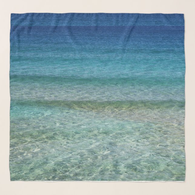 Beautiful Calm Caribbean Sea  Scarf (Front)