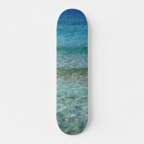 Beautiful Calm Caribbean Sea  Skateboard