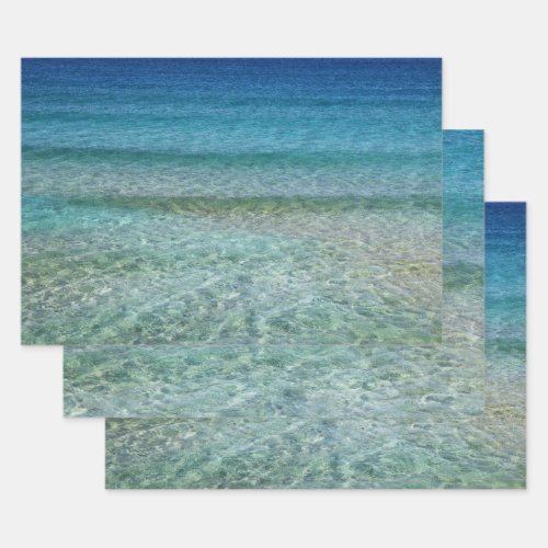 Beautiful Calm Caribbean Sea  Wrapping Paper Sheets
