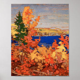 Beautiful Canadian Art Autumn Foliage Tom Thomson Poster