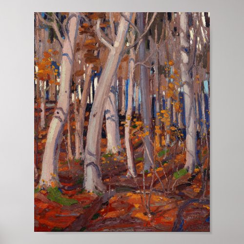 Beautiful Canadian Tom Thomson October Painting Poster