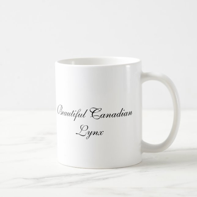 Beautiful CanadianLynx Coffee Mug (Right)