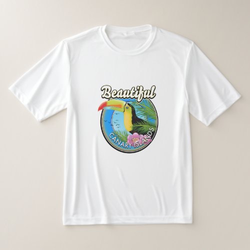 Beautiful Canary islands vintage style logo T_Shirt