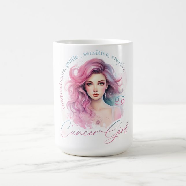 Beautiful Cancer Girl With Traits Coffee Mug (Center)