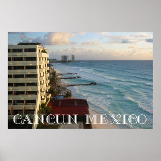 Beautiful Cancun Ocean View Poster