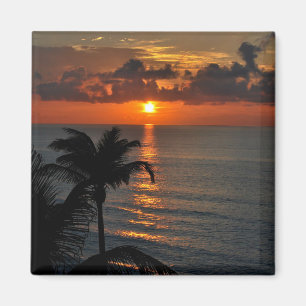 Beautiful Cancun Sunset Magnet