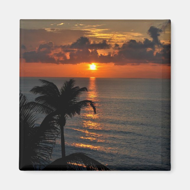 Beautiful Cancun Sunset Magnet (Front)