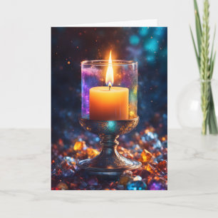 Beautiful Candle Christmas Card