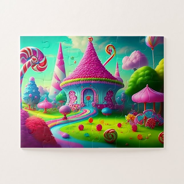 Beautiful Candyland Landscape Jigsaw Puzzle (Horizontal)