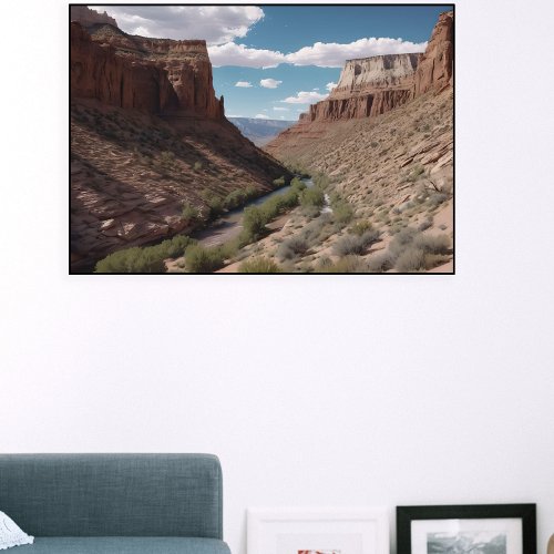 Beautiful Canyon View Poster Home Decor