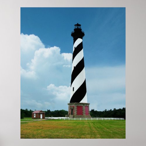 Beautiful Cape Hatteras Lighthouse Outer Banks NC Poster