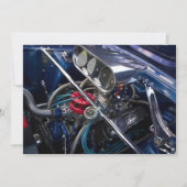 Beautiful Car Engine Invitation (Front)