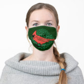 Beautiful Cardinal Bird Adult Cloth Face Mask (Worn)