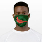 Beautiful Cardinal Bird Adult Cloth Face Mask (Worn)