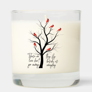 Beautiful Cardinal Memorial Scented Candle
