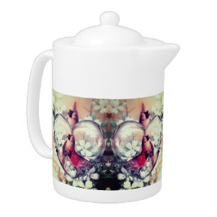 Beautiful Cardinal Red Birds Teapot