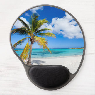 Beautiful Caribbean beach Gel Mouse Pad