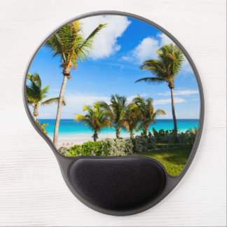 Beautiful Caribbean beach Gel Mouse Pad