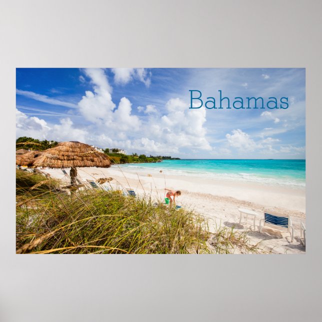 Beautiful Caribbean beach Poster (Front)