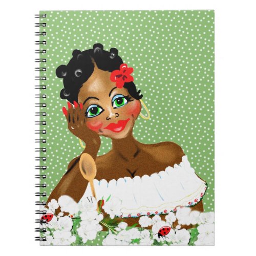 Beautiful Caribbean Cook Nana illustration gifts Notebook