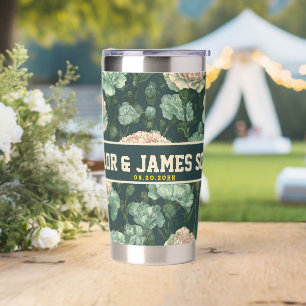 Beautiful Carnation Thermal Tumblers For Couple Gi Insulated Tumbler