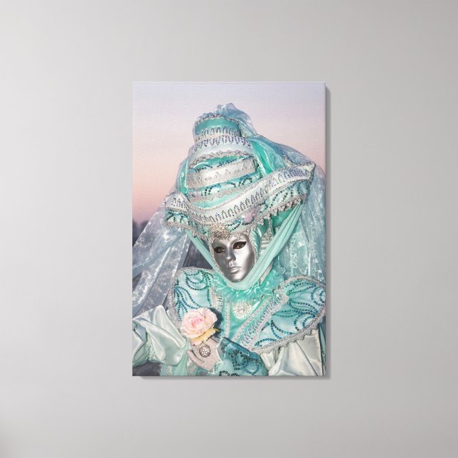 Beautiful Carnival Costume, Venice Canvas Print (Front)